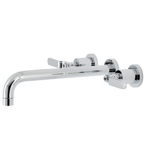 Whitaker Two-Handle 3-Hole Wall Mount Roman Tub Faucet