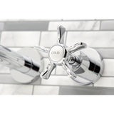 Hamilton Two-Handle 3-Hole Wall Mount Roman Tub Faucet