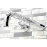 Millennium Two-Handle 3-Hole Wall Mount Roman Tub Faucet