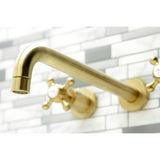 Metropolitan Two-Handle 3-Hole Wall Mount Roman Tub Faucet