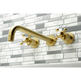 Metropolitan Two-Handle 3-Hole Wall Mount Roman Tub Faucet