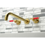 Kaiser Two-Handle 3-Hole Wall Mount Roman Tub Faucet