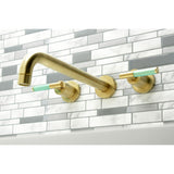 Kaiser Two-Handle 3-Hole Wall Mount Roman Tub Faucet