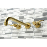 NuWave Two-Handle 3-Hole Wall Mount Roman Tub Faucet