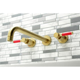 Kaiser Two-Handle 3-Hole Wall Mount Roman Tub Faucet