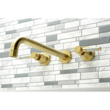 Kaiser Two-Handle 3-Hole Wall Mount Roman Tub Faucet