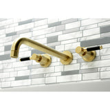 Kaiser Two-Handle 3-Hole Wall Mount Roman Tub Faucet