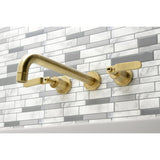 Whitaker Two-Handle 3-Hole Wall Mount Roman Tub Faucet