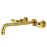 Whitaker Two-Handle 3-Hole Wall Mount Roman Tub Faucet