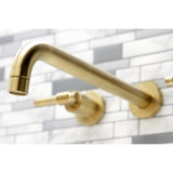 Milano Two-Handle 3-Hole Wall Mount Roman Tub Faucet