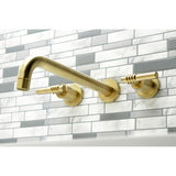 Milano Two-Handle 3-Hole Wall Mount Roman Tub Faucet