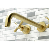 Millennium Two-Handle 3-Hole Wall Mount Roman Tub Faucet