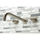 Manhattan Two-Handle 3-Hole Wall Mount Roman Tub Faucet