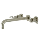 NuWave Two-Handle 3-Hole Wall Mount Roman Tub Faucet