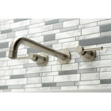 Concord Two-Handle 3-Hole Wall Mount Roman Tub Faucet