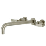 Whitaker Two-Handle 3-Hole Wall Mount Roman Tub Faucet