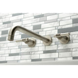 Milano Two-Handle 3-Hole Wall Mount Roman Tub Faucet