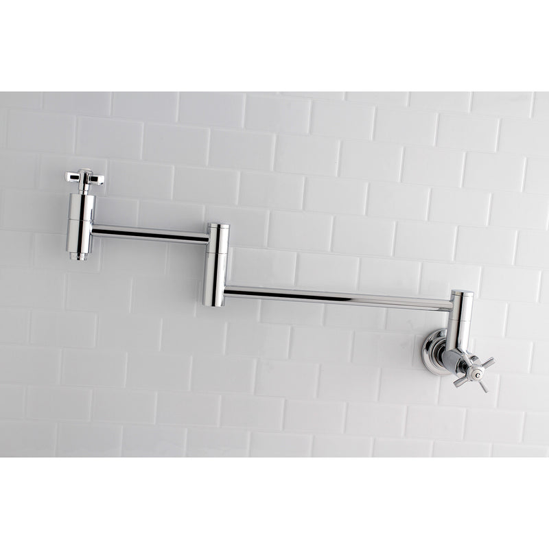 Millennium Two-Handle 1-Hole Wall Mount Pot Filler Faucet
