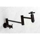 Concord Two-Handle 1-Hole Wall Mount Pot Filler