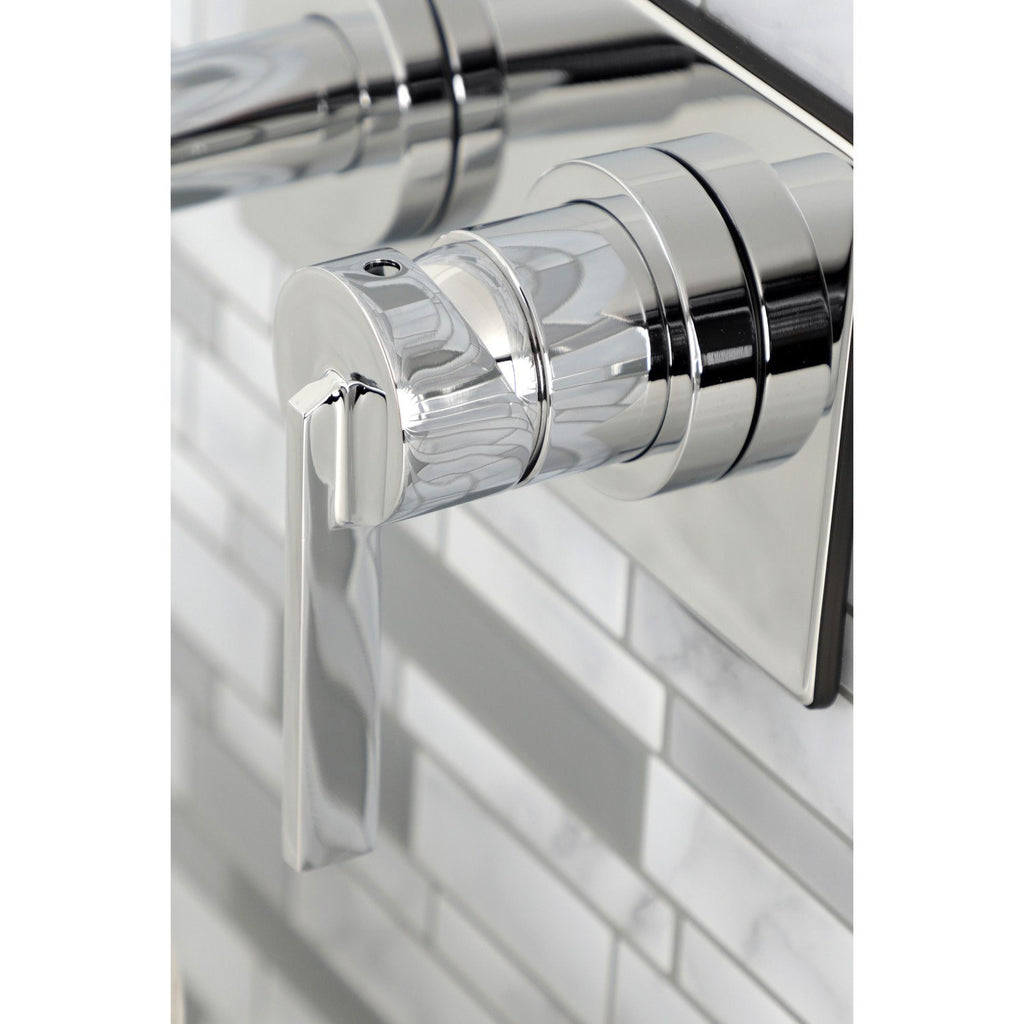 Continental Single-Handle 2-Hole Wall Mount Bathroom Faucet