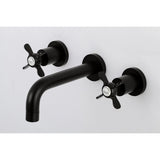 Essex Two-Handle 3-Hole Wall Mount Bathroom Faucet