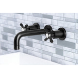 Essex Two-Handle 3-Hole Wall Mount Bathroom Faucet