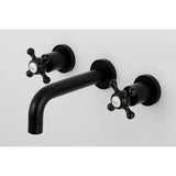 Metropolitan Double-Handle 3-Hole Wall Mount Bathroom Faucet