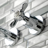 Essex Two-Handle 3-Hole Wall Mount Bathroom Faucet