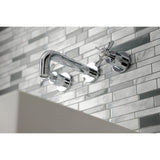 Essex Double-Handle 3-Hole Wall Mount Bathroom Faucet