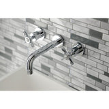 Essex Double-Handle 3-Hole Wall Mount Bathroom Faucet