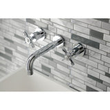 Essex Two-Handle 3-Hole Wall Mount Bathroom Faucet