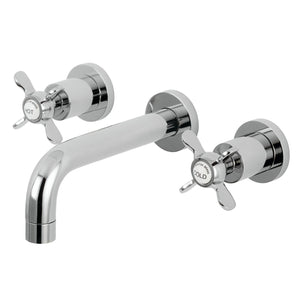 Essex Two-Handle 3-Hole Wall Mount Bathroom Faucet