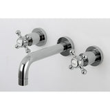 Metropolitan Two-Handle 3-Hole Wall Mount Bathroom Faucet