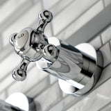 Metropolitan Double-Handle 3-Hole Wall Mount Bathroom Faucet