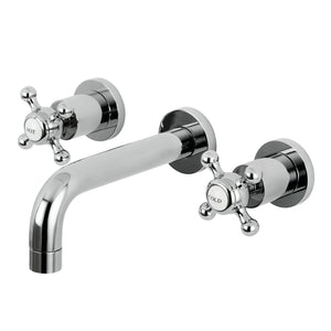 Metropolitan Two-Handle 3-Hole Wall Mount Bathroom Faucet