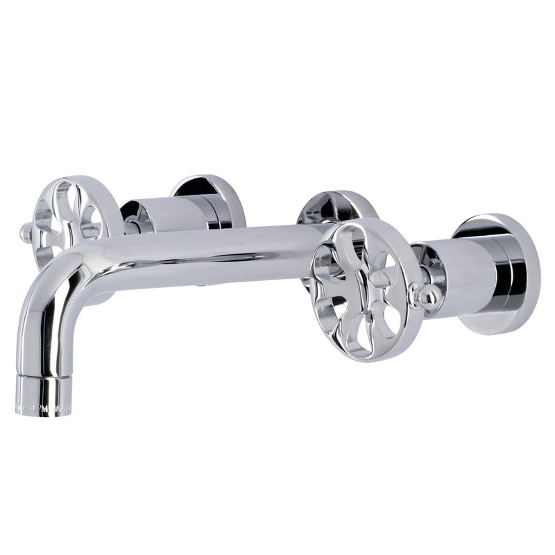 Belknap Double-Handle 3-Hole Wall Mount Bathroom Faucet