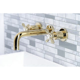 Essex Two-Handle 3-Hole Wall Mount Bathroom Faucet