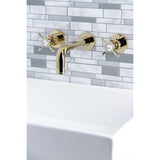 Essex Two-Handle 3-Hole Wall Mount Bathroom Faucet