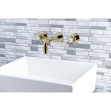 Essex Two-Handle 3-Hole Wall Mount Bathroom Faucet