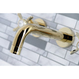 Essex Two-Handle 3-Hole Wall Mount Bathroom Faucet