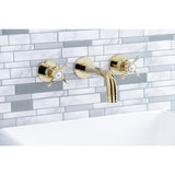 Essex Two-Handle 3-Hole Wall Mount Bathroom Faucet