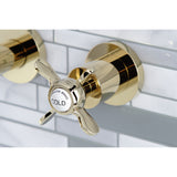 Essex Two-Handle 3-Hole Wall Mount Bathroom Faucet