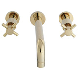 Concord Double-Handle 3-Hole Wall Mount Bathroom Faucet