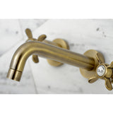 Essex Two-Handle 3-Hole Wall Mount Bathroom Faucet