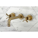 Essex Two-Handle 3-Hole Wall Mount Bathroom Faucet