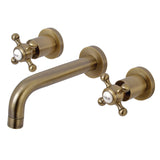 Metropolitan Two-Handle 3-Hole Wall Mount Bathroom Faucet