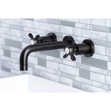 Essex Two-Handle 3-Hole Wall Mount Bathroom Faucet