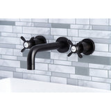 Essex Two-Handle 3-Hole Wall Mount Bathroom Faucet