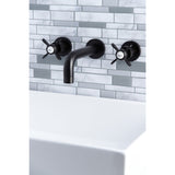 Essex Two-Handle 3-Hole Wall Mount Bathroom Faucet