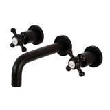 Metropolitan Double-Handle 3-Hole Wall Mount Bathroom Faucet